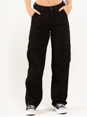 Urban Outfitters BDG Baggy Cargo Pants in Black Size 25